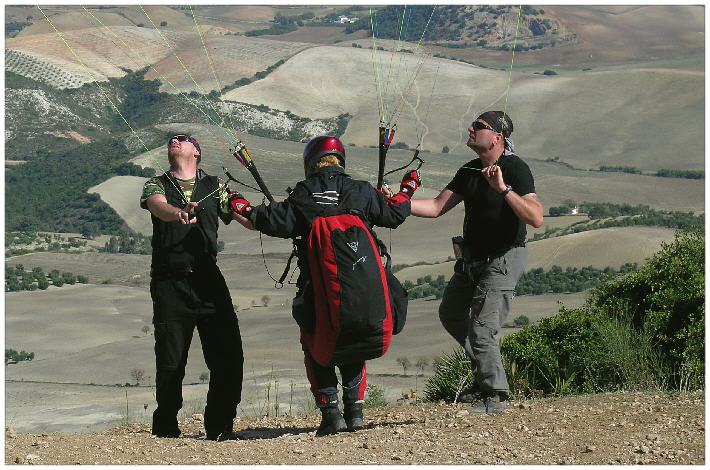 Oberer Startplatz in Montellano