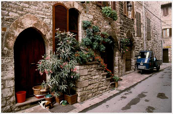 Gasse in Assisi
