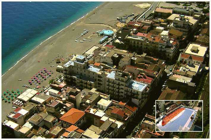 Flug über Hotel San Pietro